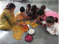 Rangoli Making Activity – KG Section