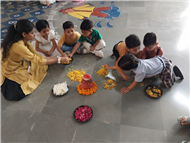 Rangoli Making Activity – KG Section