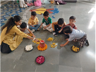 Rangoli Making Activity – KG Section