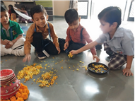 Rangoli Making Activity – KG Section
