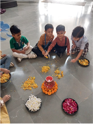 Rangoli Making Activity – KG Section