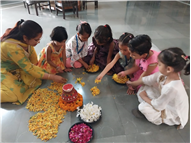 Rangoli Making Activity – KG Section