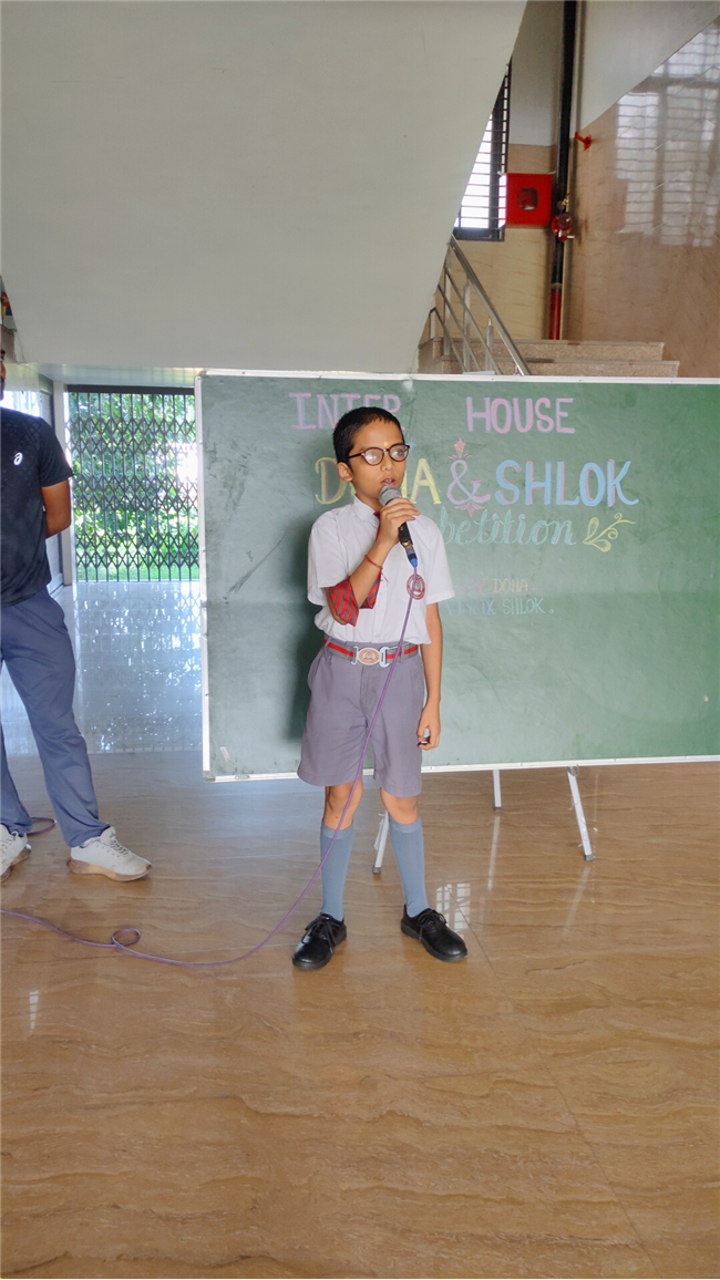 Inter-House Doha and Shlok Competition
