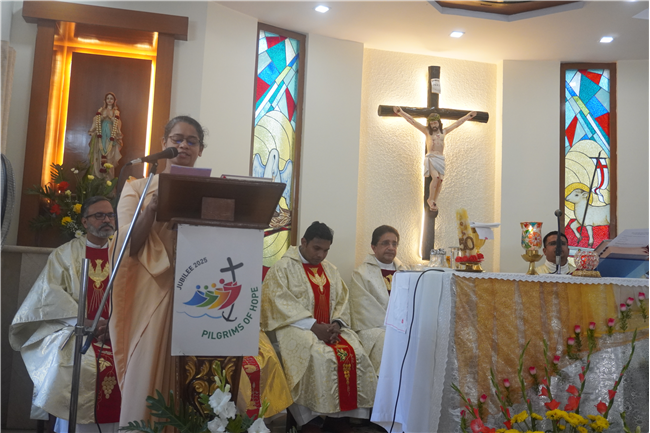Golden Jubilee of Sr. Bernedette CJ and Silver Jubilee of Sr. Prasanna CJ Celebrated on 2nd February 2025.