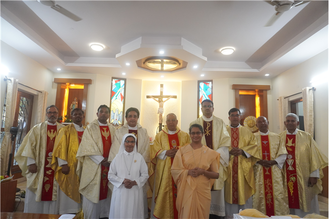 Golden Jubilee of Sr. Bernedette CJ and Silver Jubilee of Sr. Prasanna CJ Celebrated on 2nd February 2025.