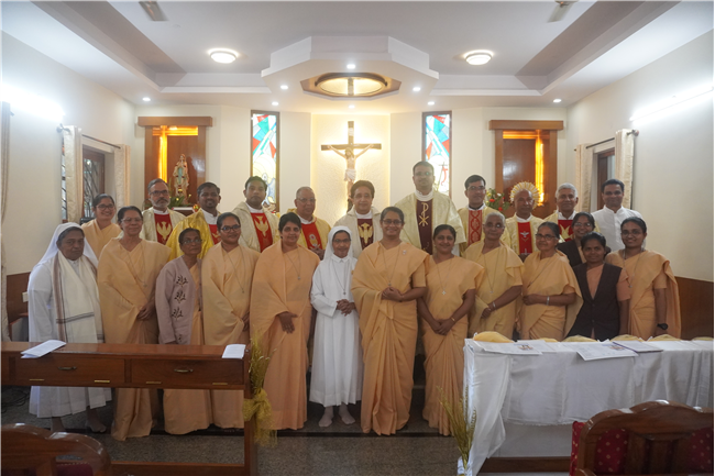 Golden Jubilee of Sr. Bernedette CJ and Silver Jubilee of Sr. Prasanna CJ Celebrated on 2nd February 2025.