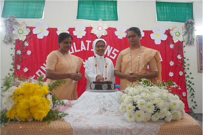 Golden Jubilee of Sr. Bernedette CJ and Silver Jubilee of Sr. Prasanna CJ Celebrated on 2nd February 2025.