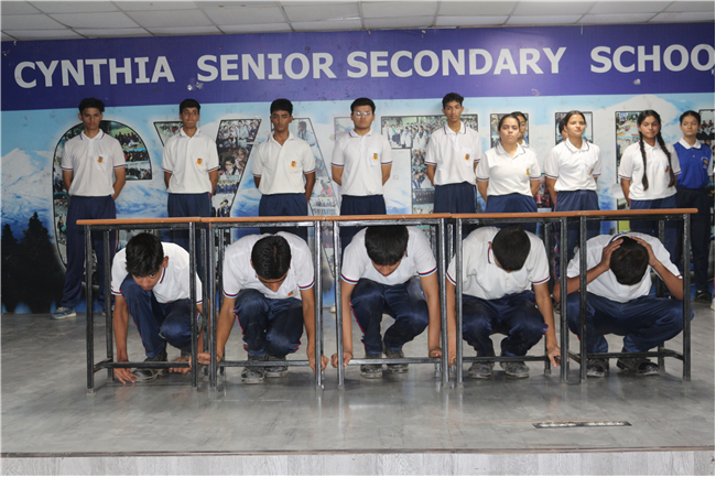 Mock Drill Demonstration for students of Class IX and above - 9TH mAY, 2025