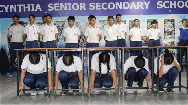 Mock Drill Demonstration for students of Class IX and above - 9TH mAY, 2025
