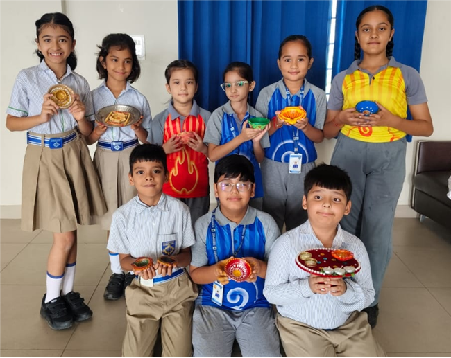 Diya Decoration and Stick Puppets Making