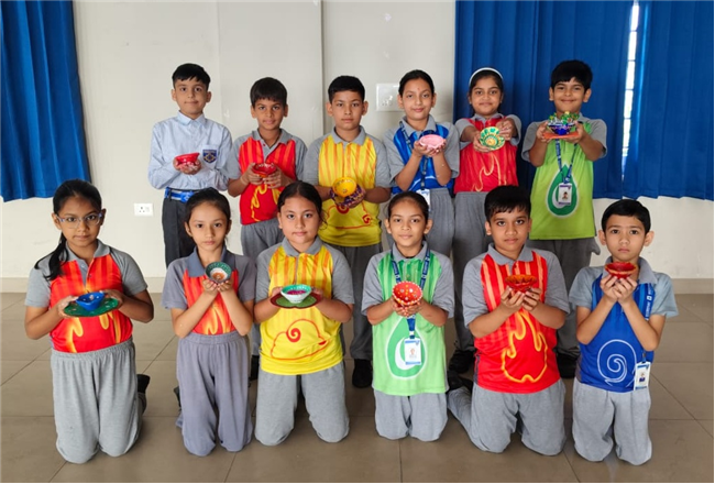 Diya Decoration and Stick Puppets Making