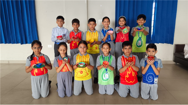 Diya Decoration and Stick Puppets Making