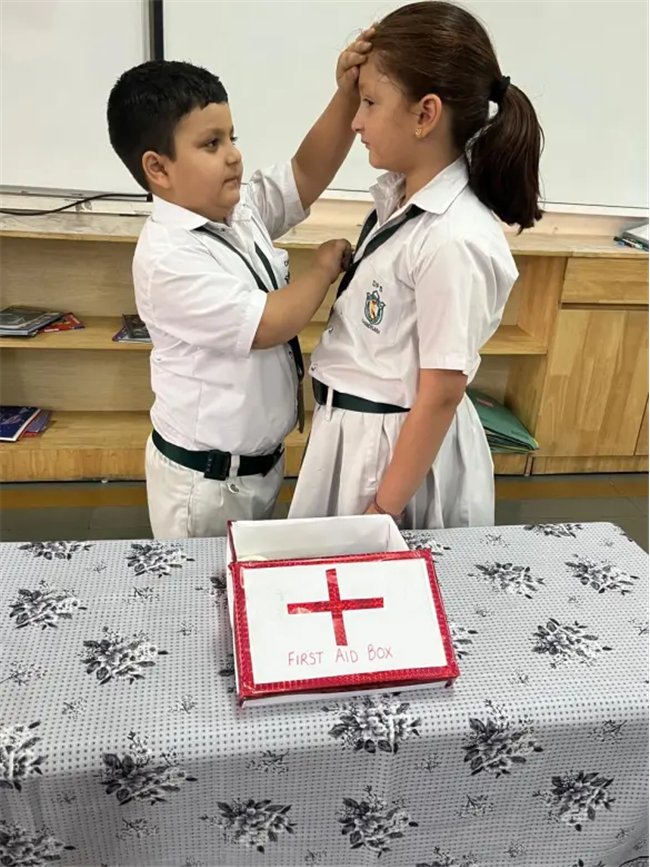 Class II organised “First Aid Box Making Activity”
