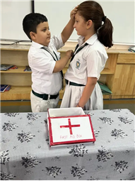 Class II organised “First Aid Box Making Activity”