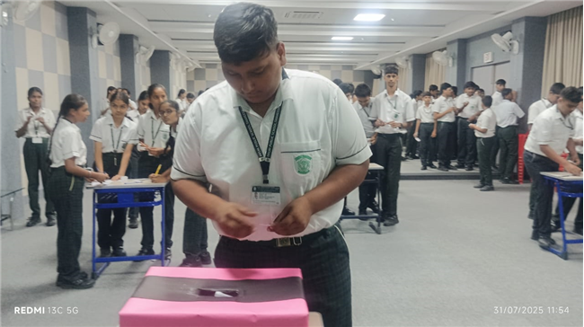 Democracy in action was witnessed at DPS Shaheedpath