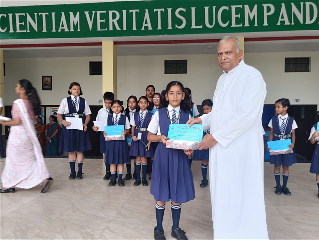 Prize Distribution/Certificate - Solo song Competition/Inter house group dance Competitionn