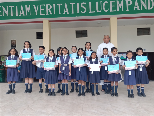 Prize Distribution/Certificate - Solo song Competition/Inter house group dance Competitionn