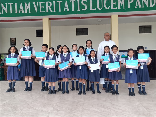 Prize Distribution/Certificate - Solo song Competition/Inter house group dance Competitionn