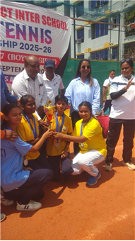 We are thrilled to announce that our school soft tennis girls team has achieved outstanding success in 3rd Patna District Inter School soft tennis championship