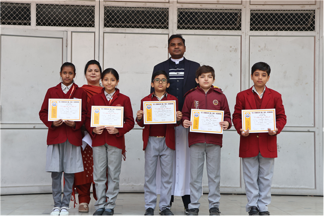Certificate Distribution For Frog Race, 50 Meter Race and 100 Meter Race At Junior Wing
