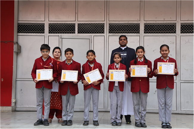 Certificate Distribution For Frog Race, 50 Meter Race and 100 Meter Race At Junior Wing