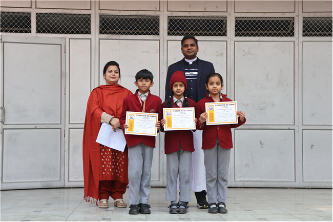 Certificate Distribution For Frog Race, 50 Meter Race and 100 Meter Race At Junior Wing