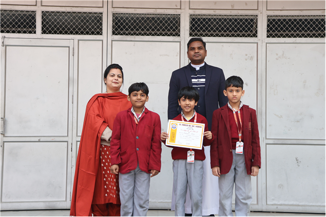 Certificate Distribution For Frog Race, 50 Meter Race and 100 Meter Race At Junior Wing