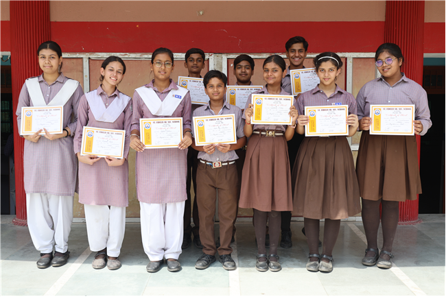 Distribution of Certificates to the Inter House Carrom, Chess and Table Tennis Competition