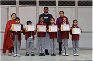 Certificate Distribution For Frog Race, 50 Meter Race and 100 Meter Race At Junior Wing