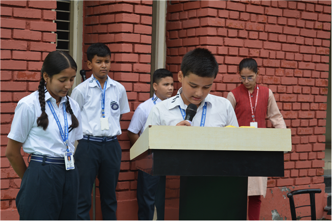 Assembly Highlights! Grade 9B, 4B & Sanskrit Assembly by Grade 8