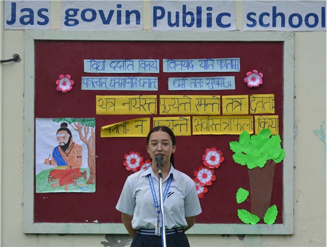 Assembly Highlights! Grade 9B, 4B & Sanskrit Assembly by Grade 8