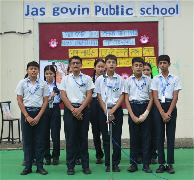 Assembly Highlights! Grade 9B, 4B & Sanskrit Assembly by Grade 8