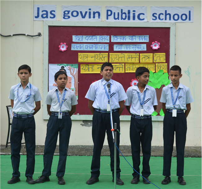 Assembly Highlights! Grade 9B, 4B & Sanskrit Assembly by Grade 8