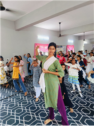 Kathak workshop at GMPS day 4