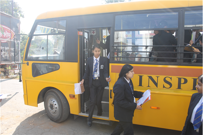 Class XI Commerce students on a field visit to Belwal Bhog Atta