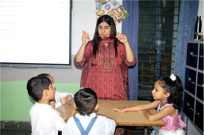 Rakhi Making Activity For Classes (Nursery-2)