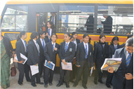Class XI Commerce students on a field visit to Belwal Bhog Atta