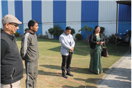 Class XI Commerce students on a field visit to Belwal Bhog Atta