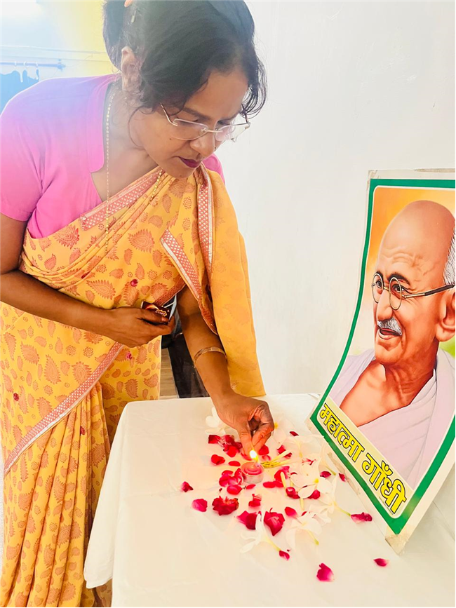 GANDHI JAYANTI CELEBRATION AT JAGRITI LORETO VIDYALAYA