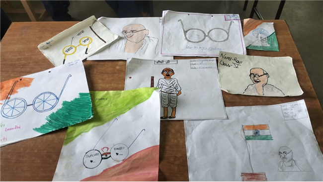 GANDHI JAYANTI CELEBRATION AT JAGRITI LORETO VIDYALAYA