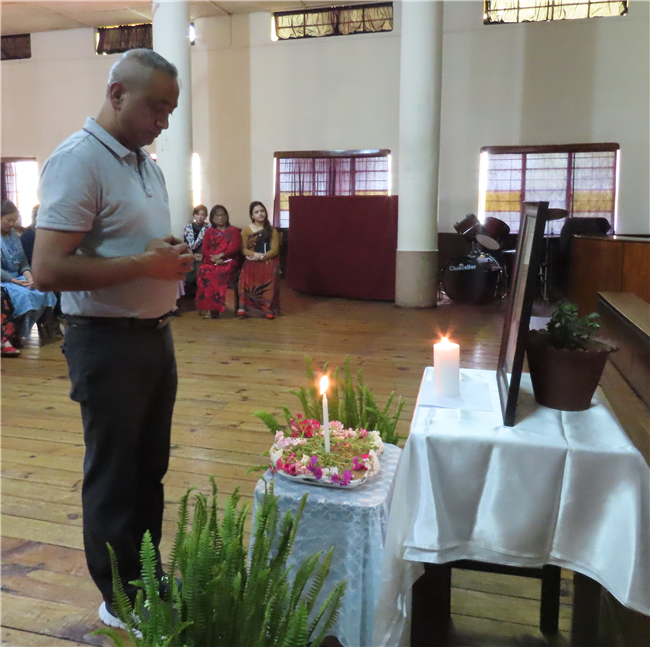 A solemn prayer service
