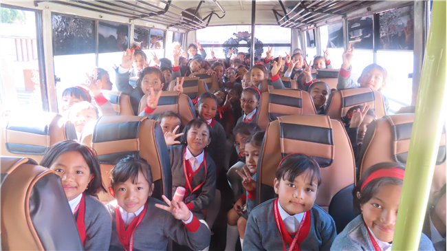 Classes Kg to II went for Educational Tour