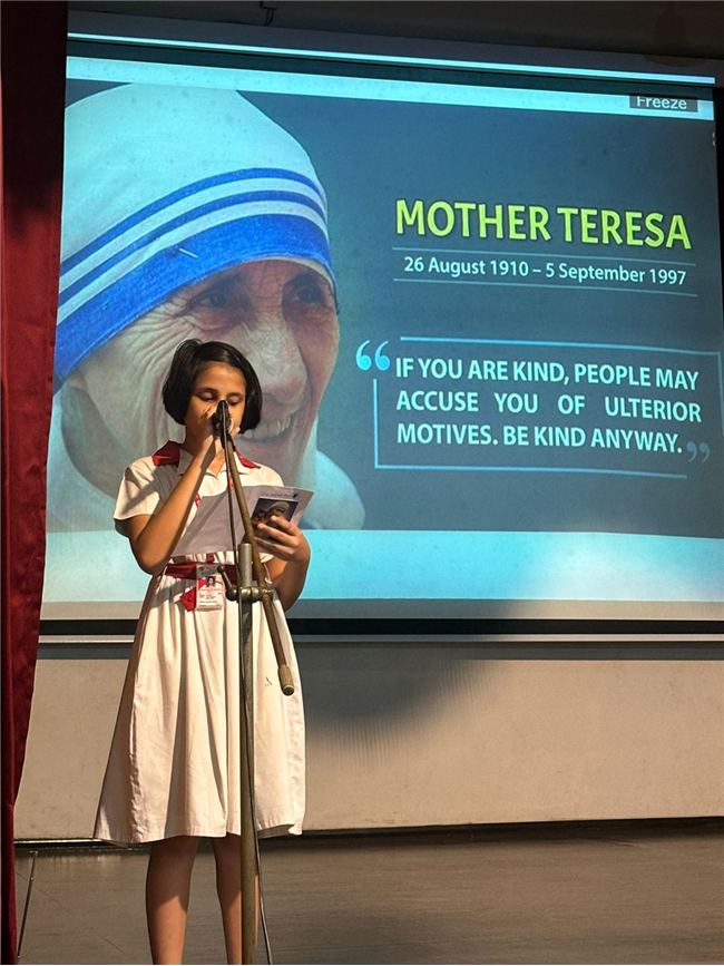 Special Assembly on Mother Teresa