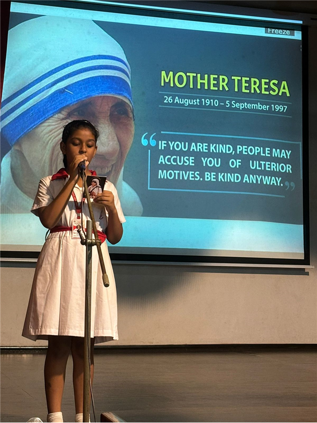 Special Assembly on Mother Teresa