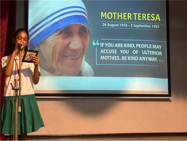 Special Assembly on Mother Teresa