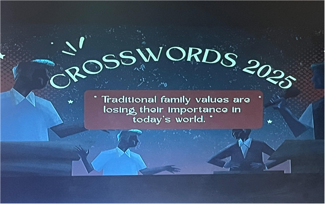 Crosswords 2025 - The Senior Section Inter House Debate