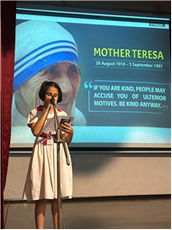 Special Assembly on Mother Teresa