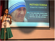 Special Assembly on Mother Teresa