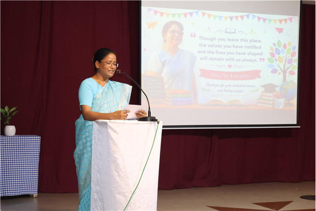 Farewell & Felicitation Program of Ms.M.Lazarus