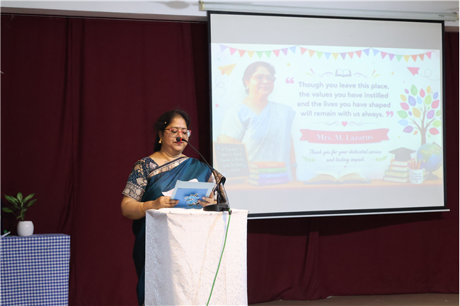 Farewell & Felicitation Program of Ms.M.Lazarus